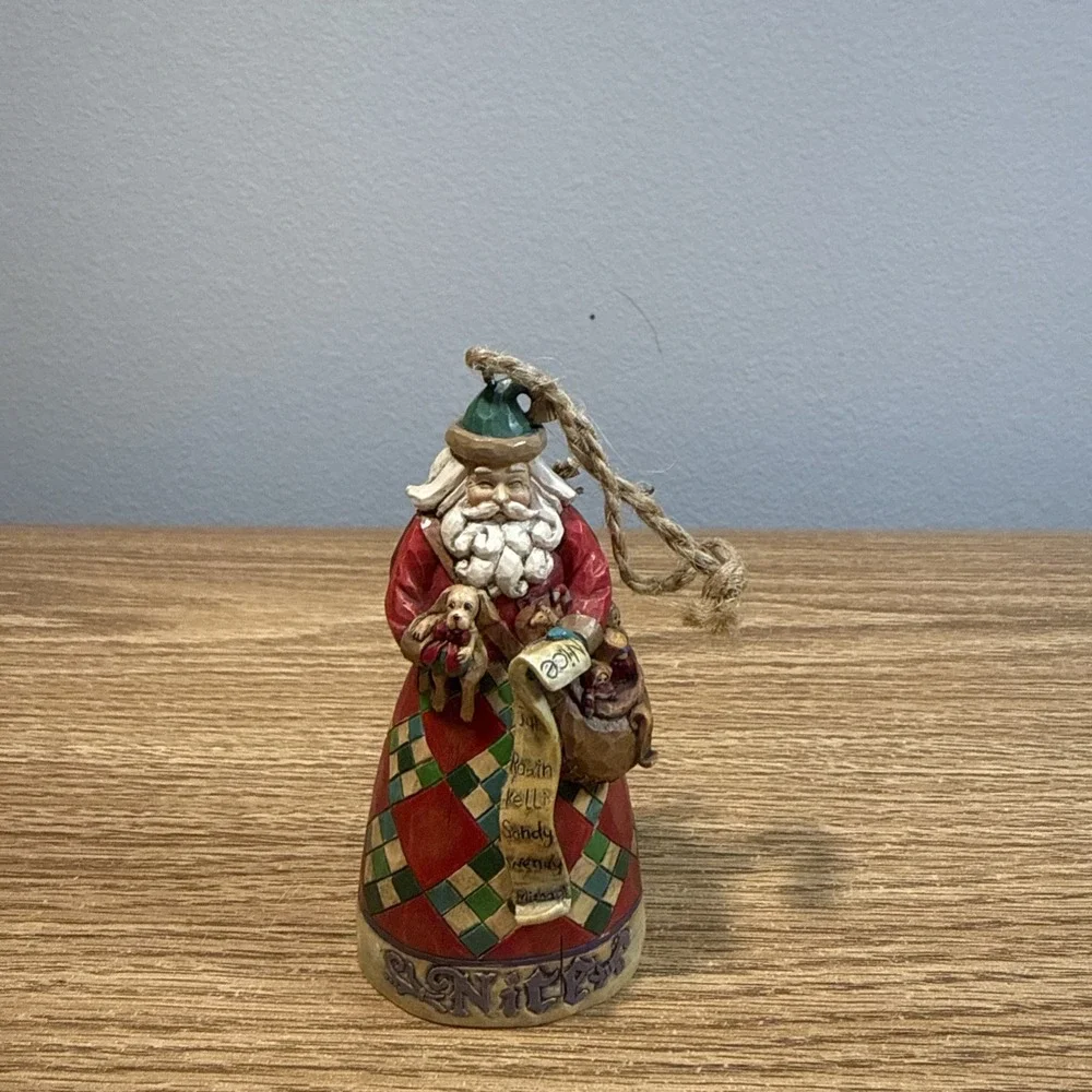 Jim Shore Heartwood Creek He Knows 2006 V4005789 Enesco Naughty‎ Nice